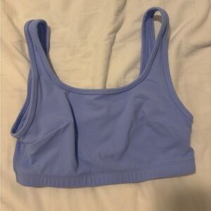 Aritzia Dayflower blue sports bra